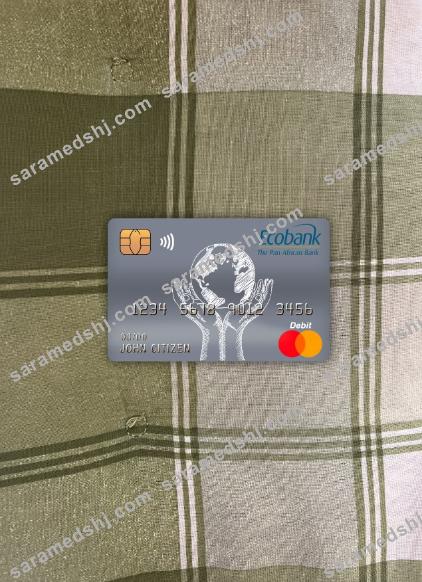 Congo Ecobank bank master debit card photolook front